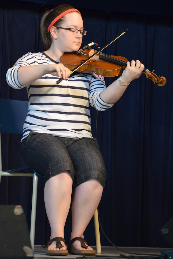 Mckayla MacNeil on fiddle