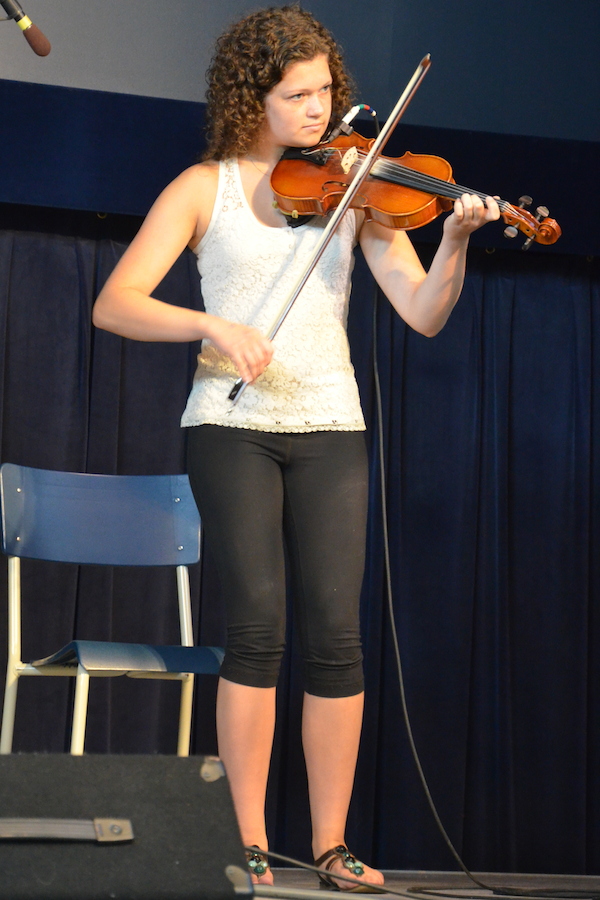 McKayla Bourgeron on fiddle