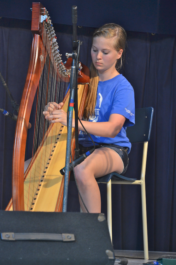 Alexandria Sampson on solo harp