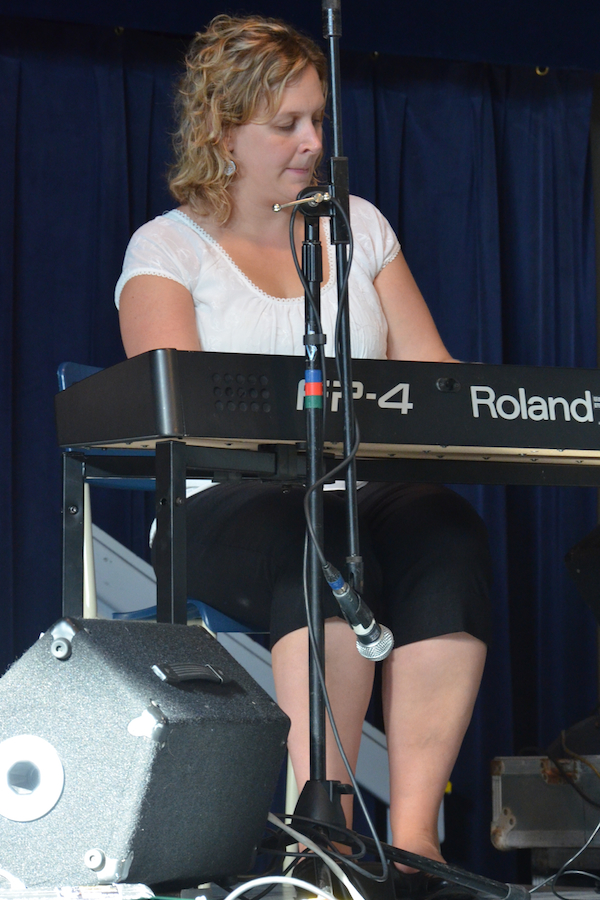Leanne Aucoin on keyboards