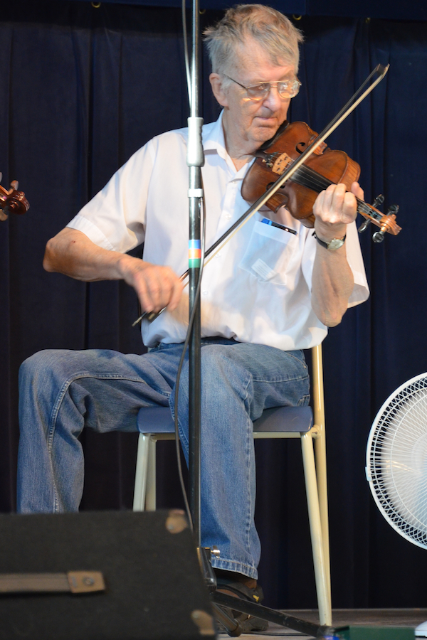 Joe Peter MacLean on fiddle