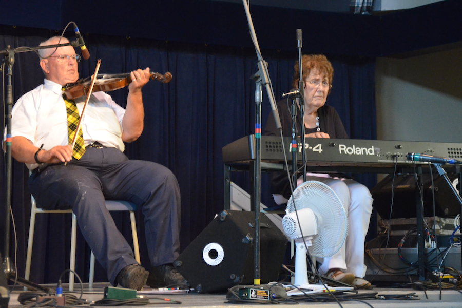 Donaldson MacLeod on fiddle accompanied by Janet Cameron on keyboards