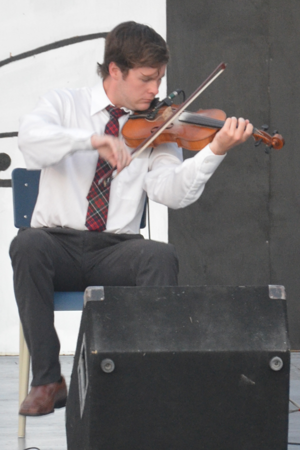 Kyle MacDonald on fiddle