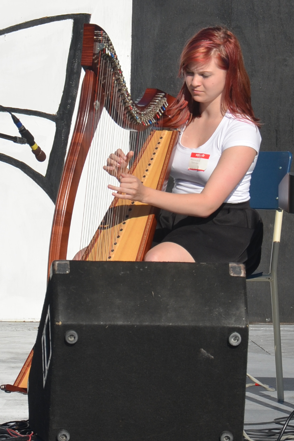 Alexandria Rose Samson on solo harp