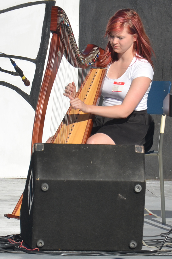 Alexandria Rose Samson on solo harp