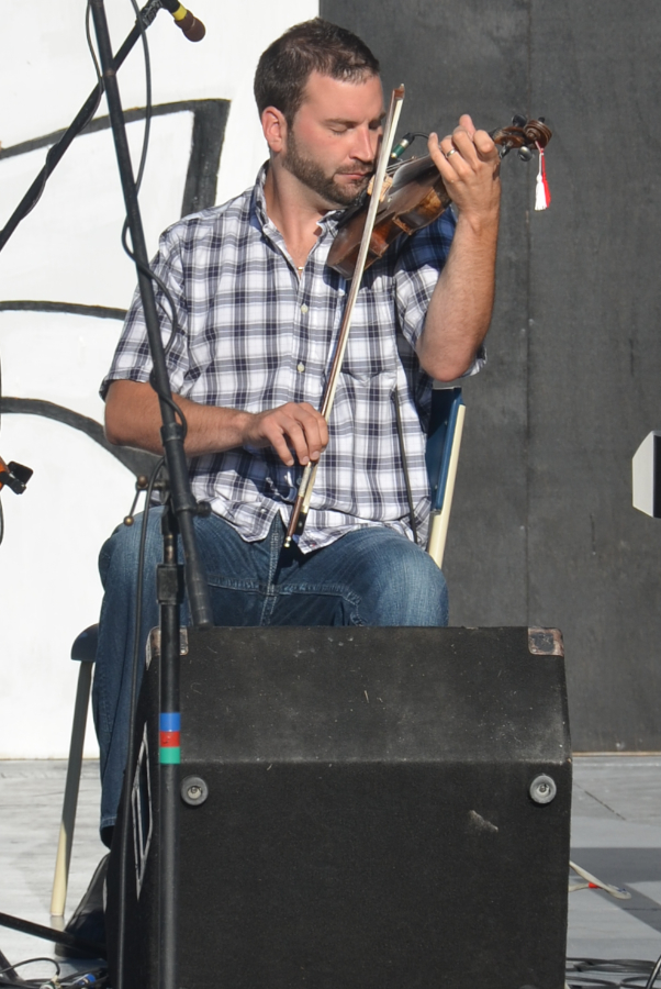 Brent Aucoin on fiddle