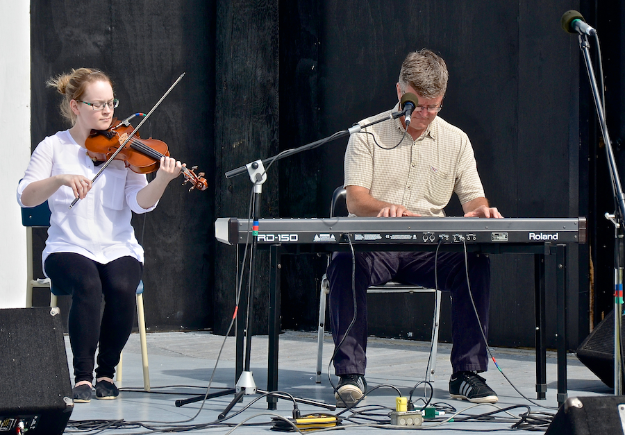 Mckayla MacNeil on fiddle accompanied by Lawrence Cameron on keyboard