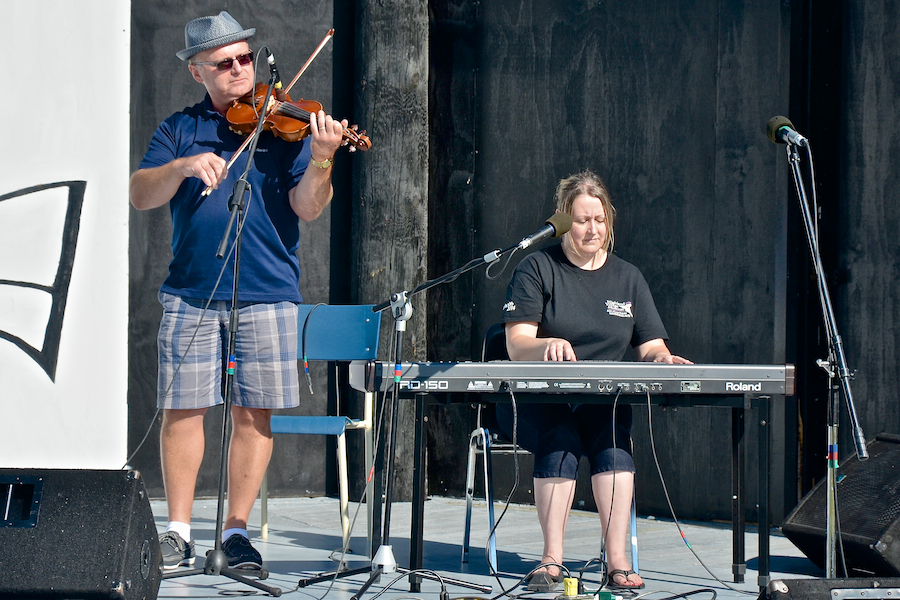 Kyle MacNeil on fiddle accompanied by Susan MacLean on keyboard
