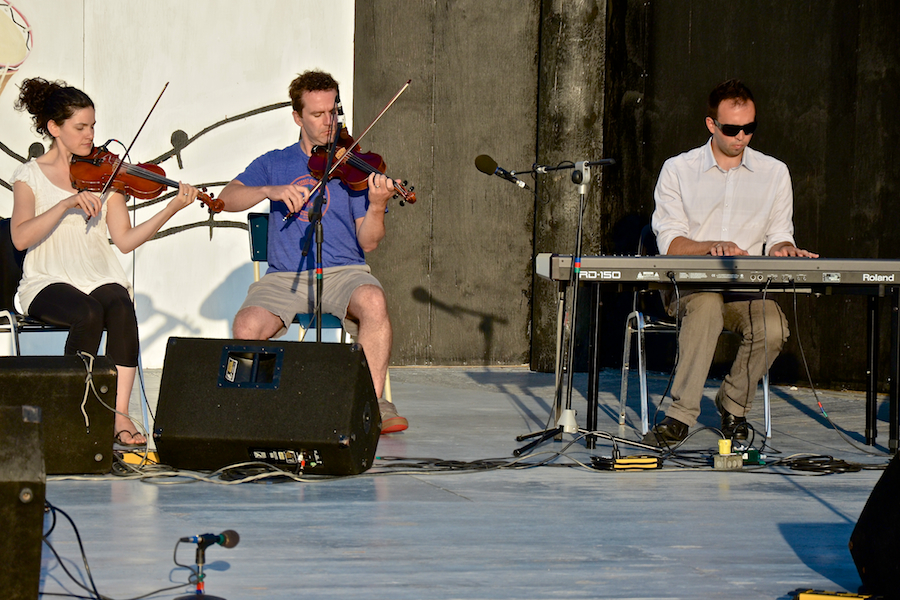 Lisa (Gallant) and Boyd MacNeil on fiddles accompanied by Kolten MacDonell on keyboard