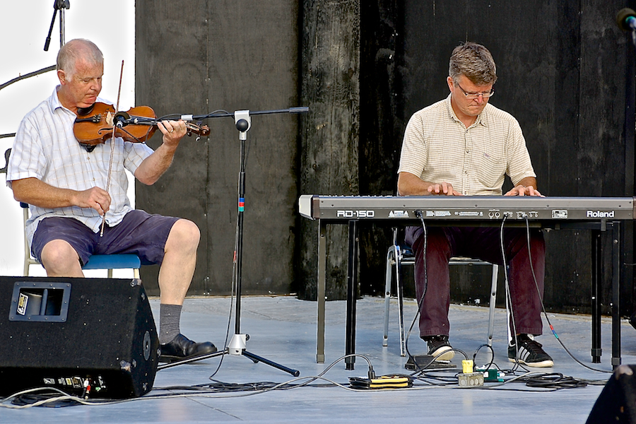Derek McGrath on fiddle accompanied by Lawrence Cameron on keyboard