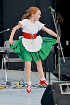 Olivia Burke dancing an Irish Jig
