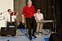 Harvey MacKinnon step‑dancing to the music of Edmund Hayden on fiddle and Kolten MacDonell on keyboard