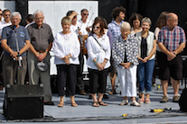 The Cape Breton Fiddlers’ Association Directors during the reading of the names of the deceased members