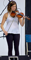 Michaela Forgeron on fiddle