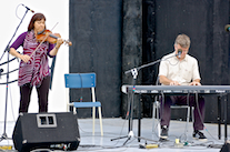Heidi Ziegfeld on fiddle accompanied by Lawrence Cameron on keyboard