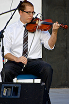 Edmund Hayden on fiddle
