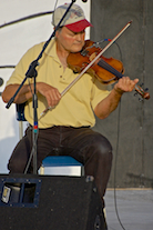 Roger Treat on fiddle