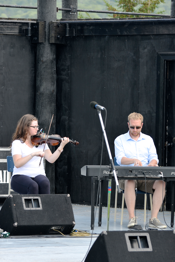 Kayla Marchand on fiddle accompanied by Adam Young on keyboard