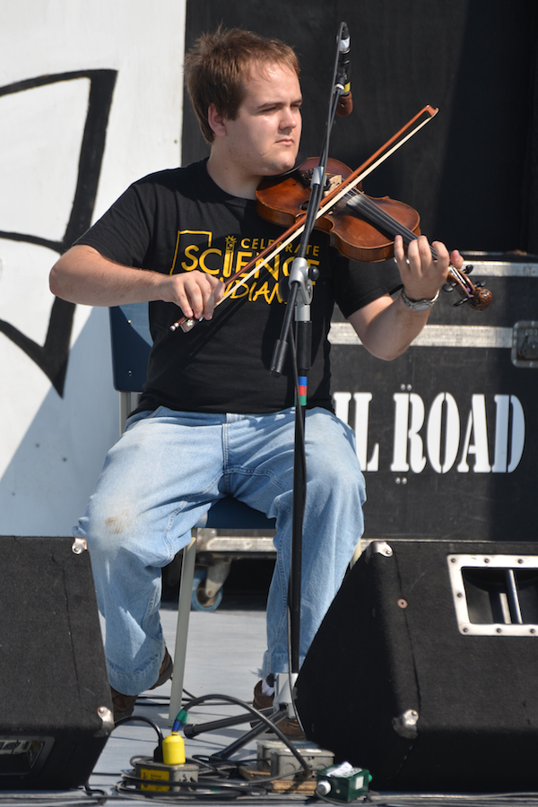 Donald Jones on fiddle