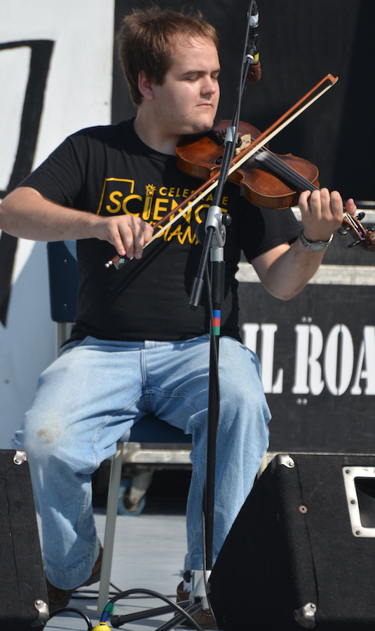 Donald Jones on fiddle