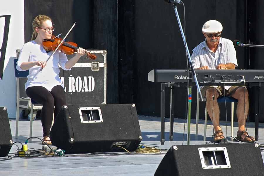 Mckayla MacNeil on fiddle accompanied by Mario Colosimo on keyboard