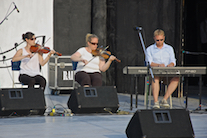 Stephanie MacDonald and Dara Smith-MacDonald on dual fiddles accompanied by Adam Young on keyboard