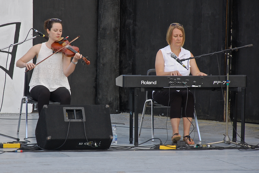 Stephanie MacDonald on fiddle accompanied by Susan MacLean on keyboard
