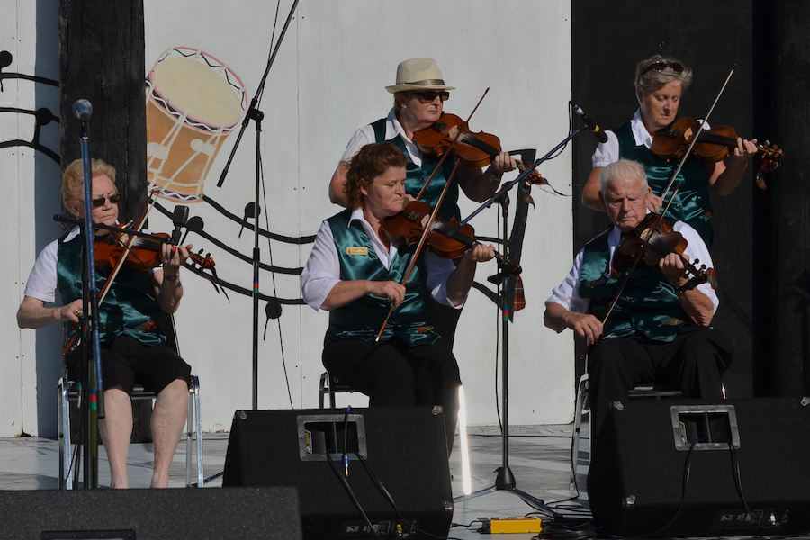 A contingent of the PEI Queens County Fiddlers