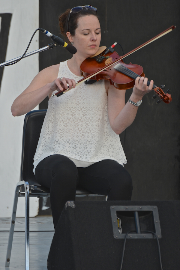 Stephanie MacDonald on fiddle