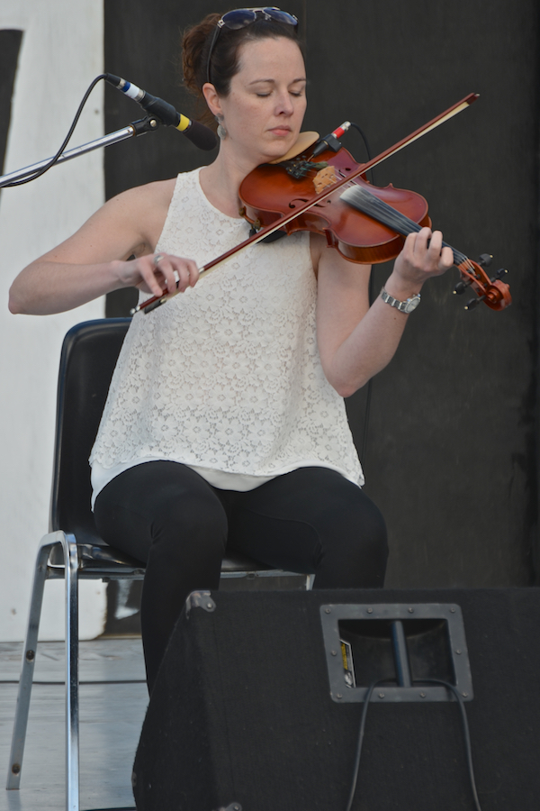 Stephanie MacDonald on fiddle