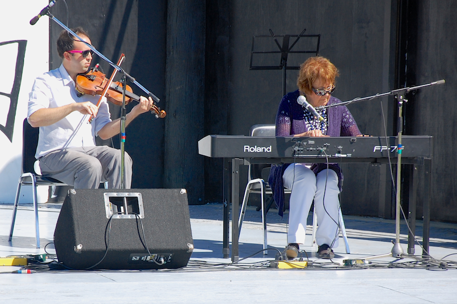 Kolten MacDonell on fiddle, accompanied by Janet Cameron on keyboard