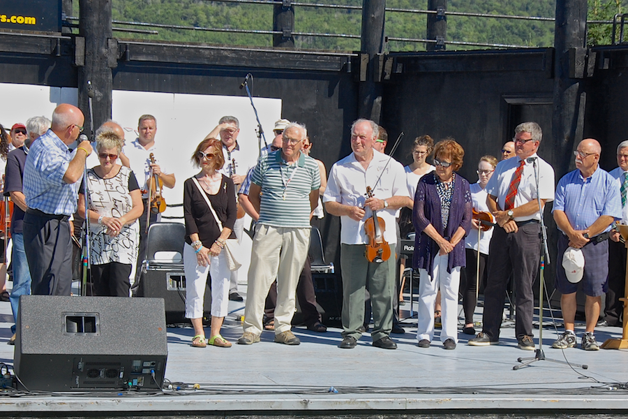 The attending directors of the Cape Breton Fiddlers’ Association