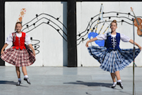 Sophie and Madeleine LeVert highland dancing