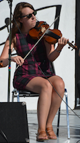 Koryne Fraser on fiddle