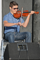 Olivier Broussard on fiddle