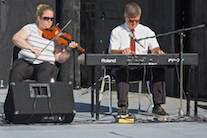 Dara Smith-MacDonald on fiddle accompanied by Lawrence Cameron on keyboard