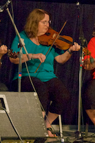 Carolyn Drake on fiddle