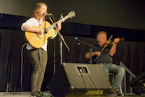 Mary Beth Carty singing and accompanying herself on guitar accompanied by Howie MacDonald on backing fiddle