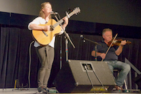 Mary Beth Carty singing and accompanying herself on guitar accompanied by Howie MacDonald on backing fiddle