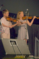 John Angus and Mary Anna MacNeil on dual fiddles