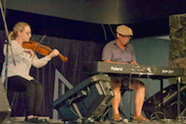 Mckayla MacNeil on fiddle, accompanied by Mario Colosimo on keyboard