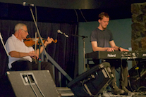 Donny LeBlanc on fiddle, accompanied by Joe MacMaster on keyboard