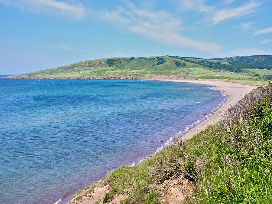 Green Point and the mouth of the Mabou River from West Mabou Beach Provincial Park