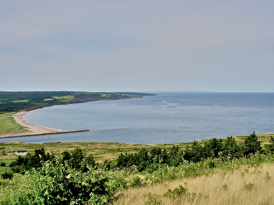 Mouth of the Mabou River from Mabou Harbour Mountain