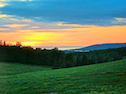 Sunset over the Mabou River from Southwest Ridge