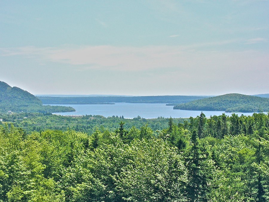 Whycocomagh Bay from above the quarry on Campbells Mountain