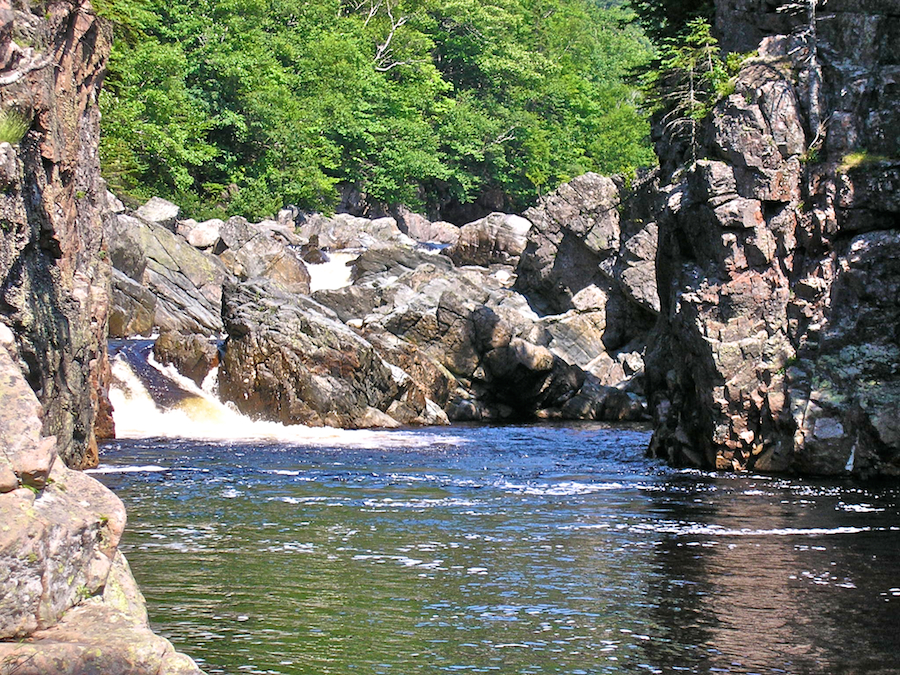 The falls at the Second Pool