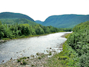The Chéticamp River from the Cabot Trail bridge