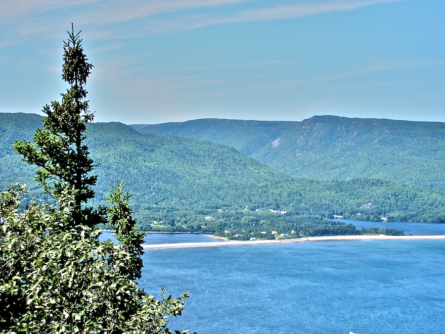 Ingonish Beach from the Stanley Point Look-Off on the Cape Smokey Trail