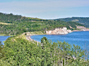 The Cape Breton and Central Nova Scotia (CB&CNS) Railway on its approach to Hectors Point